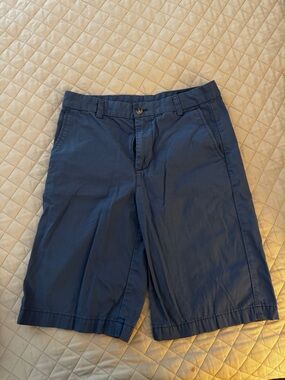 Vineyard Vines Boys Navy Blue Flat-Front Shorts